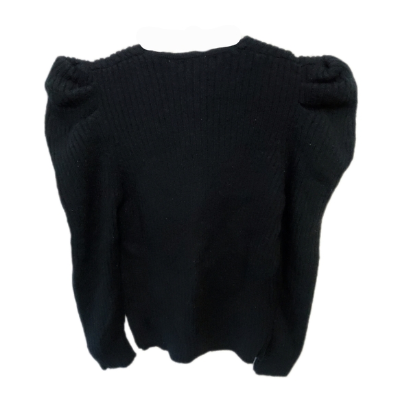 Women's Embellished Puff Sleeve Sweater - Picture 6 of 16